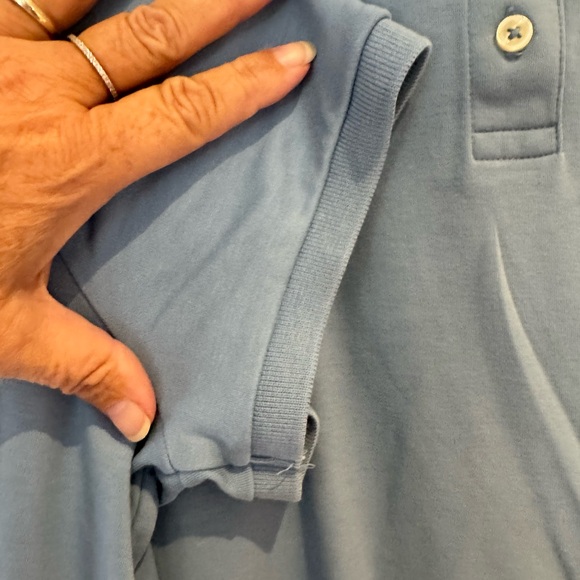 Lands' End Women’s Light Blue Polo Shirt - Picture 6 of 6